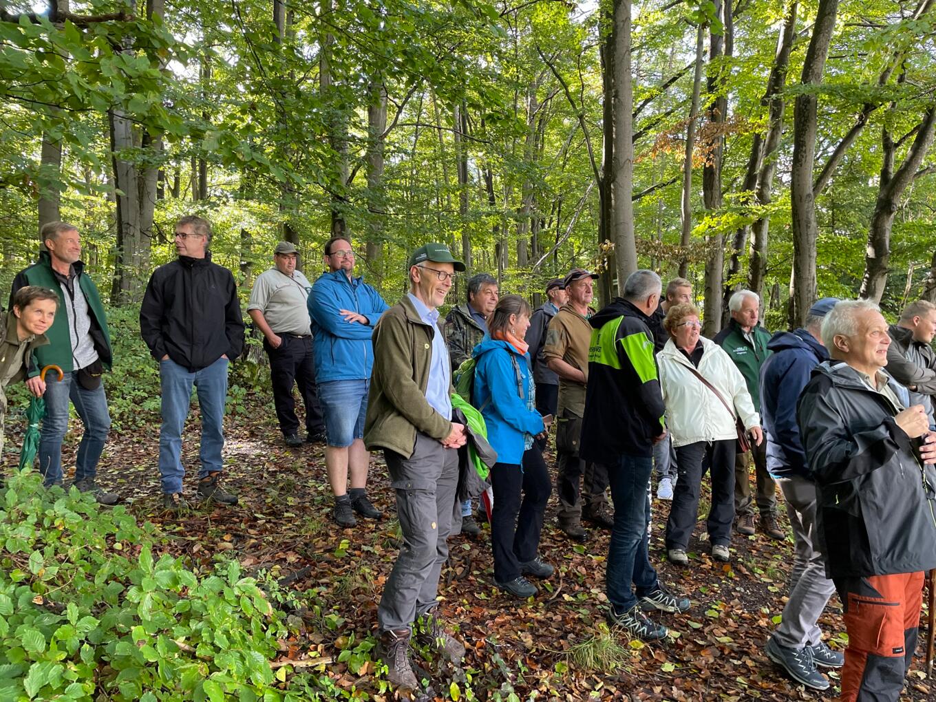 Teilnehmer der gemeinsamen Wanderung über den Iberg